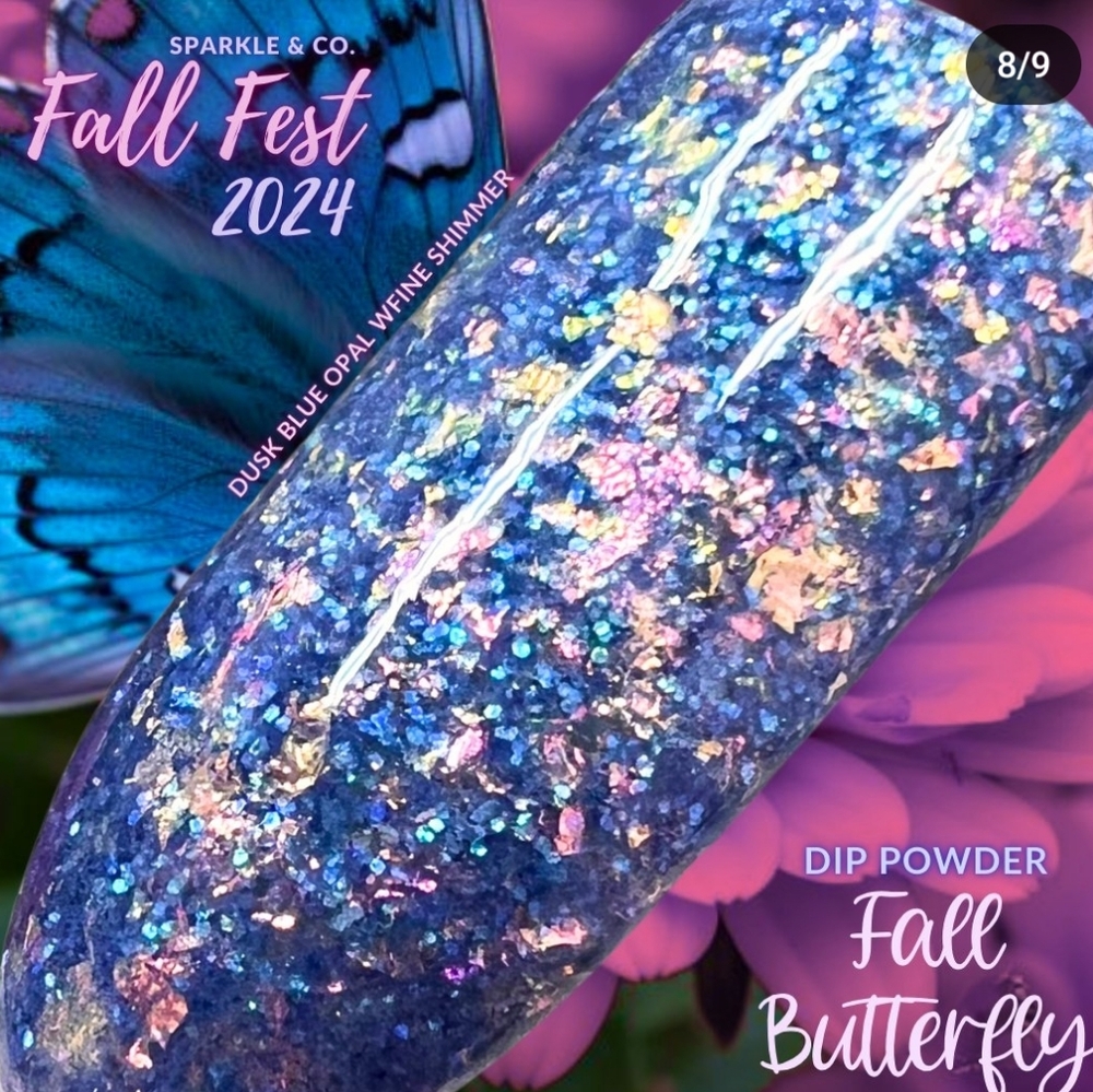 New Sparkle & Co Fall Butterfly Dip Powder